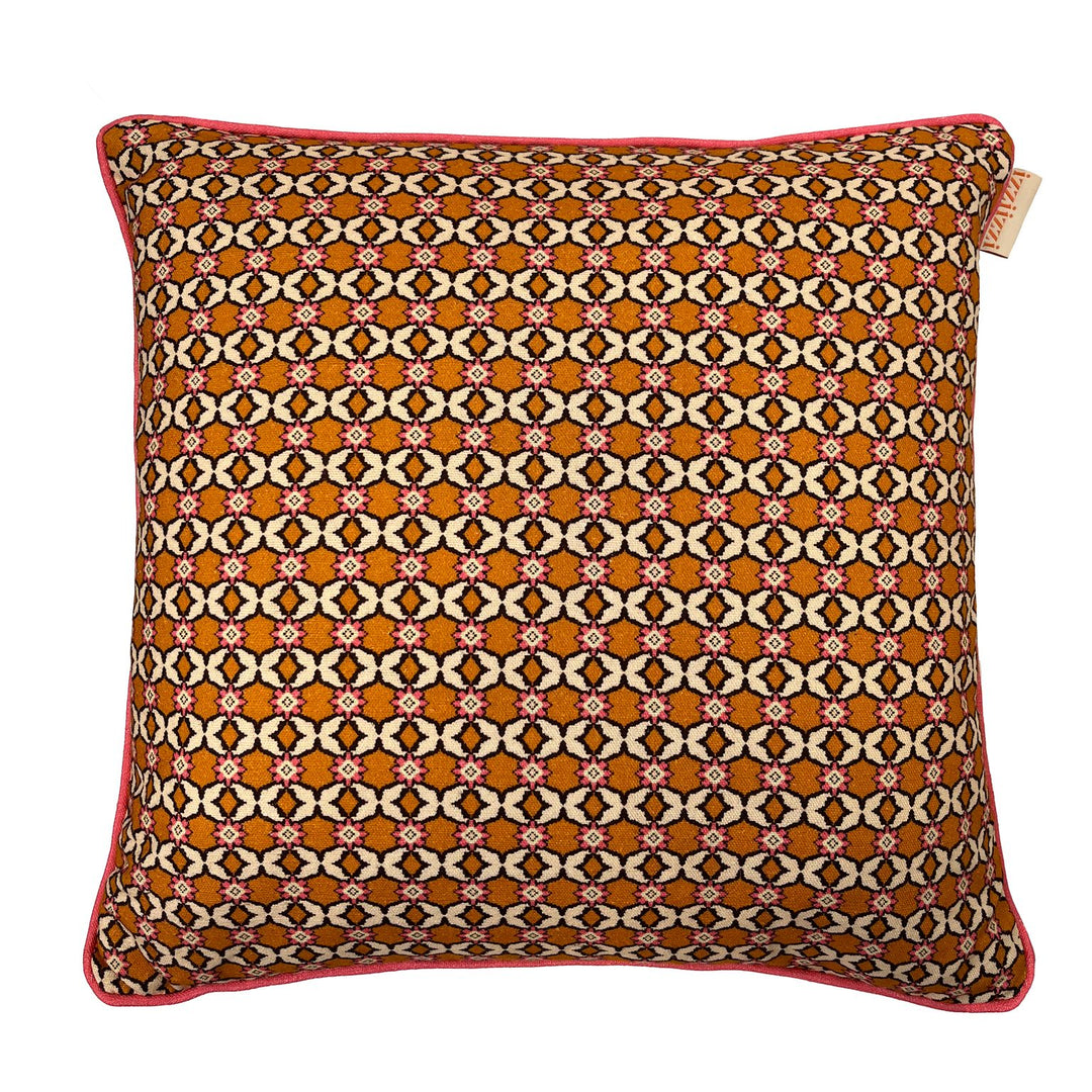 izziizzi-linen-cushions-geometric-astec-design-orange-pink-british-made-uk-designer