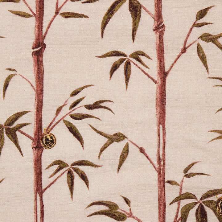 poodle-and-blonde-money-tree-linen-fabric-bamboo-gold-coins-on-bamboo-stalks-retro-kitsch-inspired-textiles-Valentine-Pink