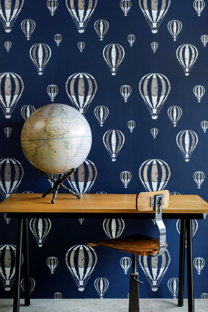 hot-air-balloon-midnight-blue-navy-wallpaper