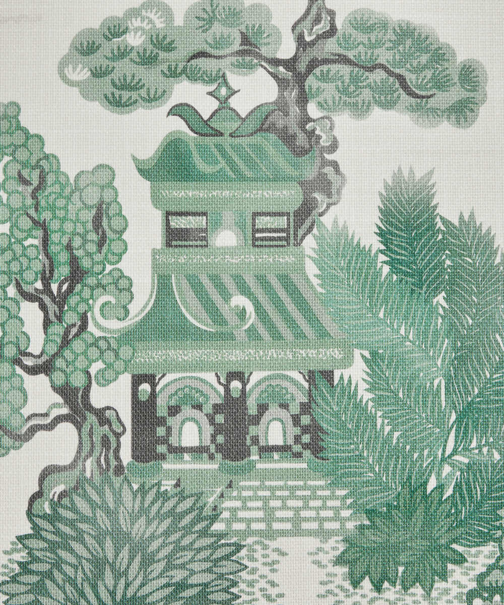 liberty-botanical-atlas-wallpaper-floating-palace-chinoserie-design-linen-backed-wallpaper-jade-green-japanese-buildings-trees