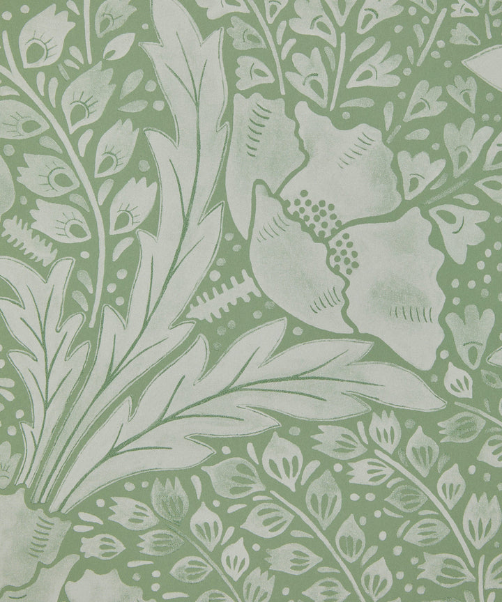 liberty-botanical-atlas-tudor-poppy-wallpaper-fern-floral-trail-green