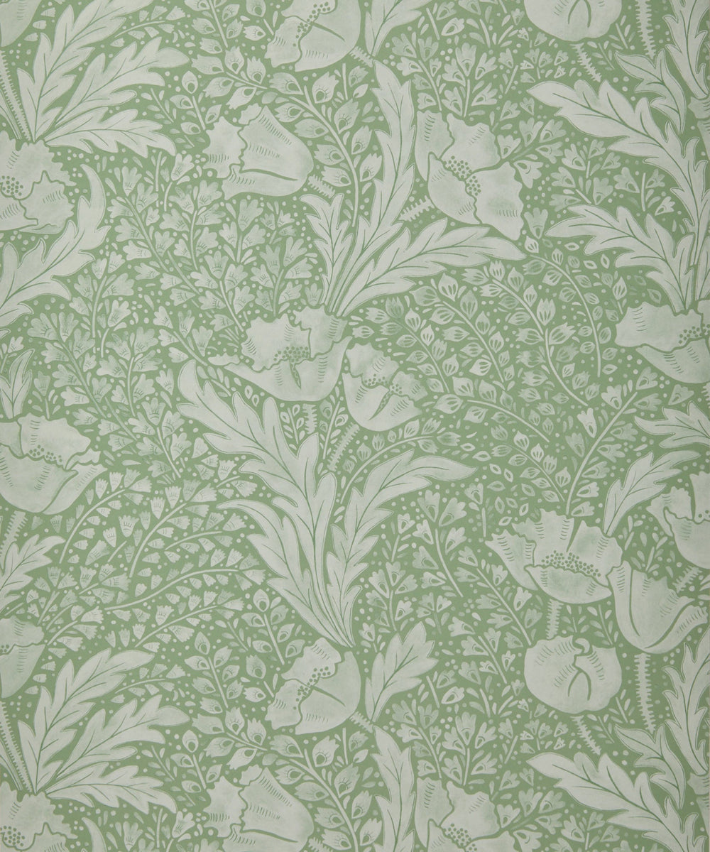 liberty-botanical-atlas-tudor-poppy-wallpaper-fern-floral-trail-green