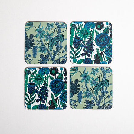 wear-the-walls-interiors-giftware-coasters-Ophelia-Utopia-blue-floral-decorative-print-patterns-tableware