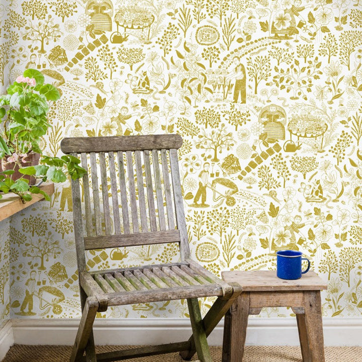 Pathways Wallpaper by Alice Pattullo - Honeycomb