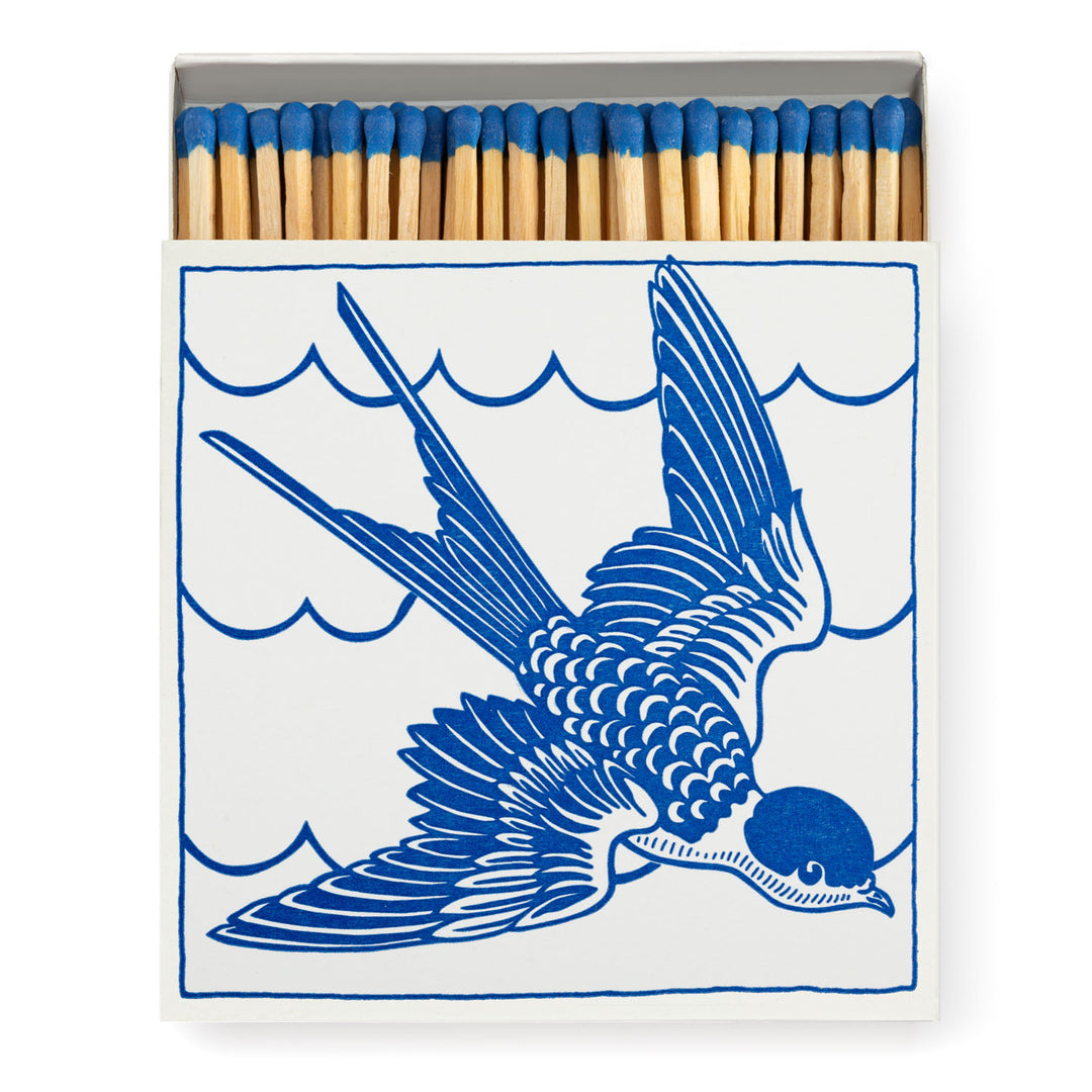 archivist-gallery-boxed-art-print-matches-gift-matches-swallow-flying-bird-print-