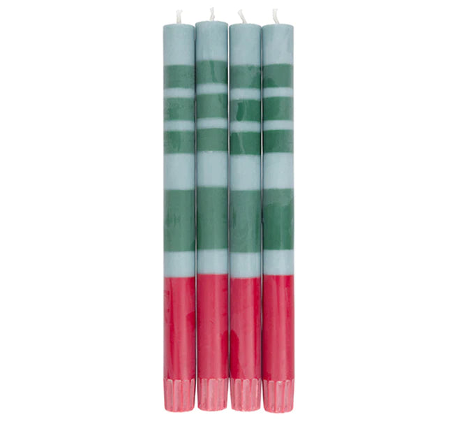British-colour-standard-boxed-set-candles-striped-guardsman-bokara-moonstone-red-blue-green-vegan-hand-poured-fair-trade-candles