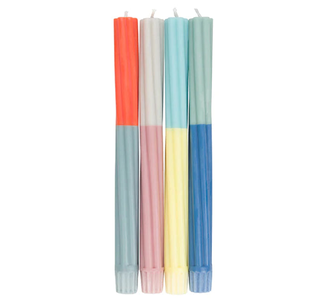 british-colour-standard-twisted-two-tones-cool-shades-yellow-blues-orange-grey-twisted-colourful-box-set-four-candles