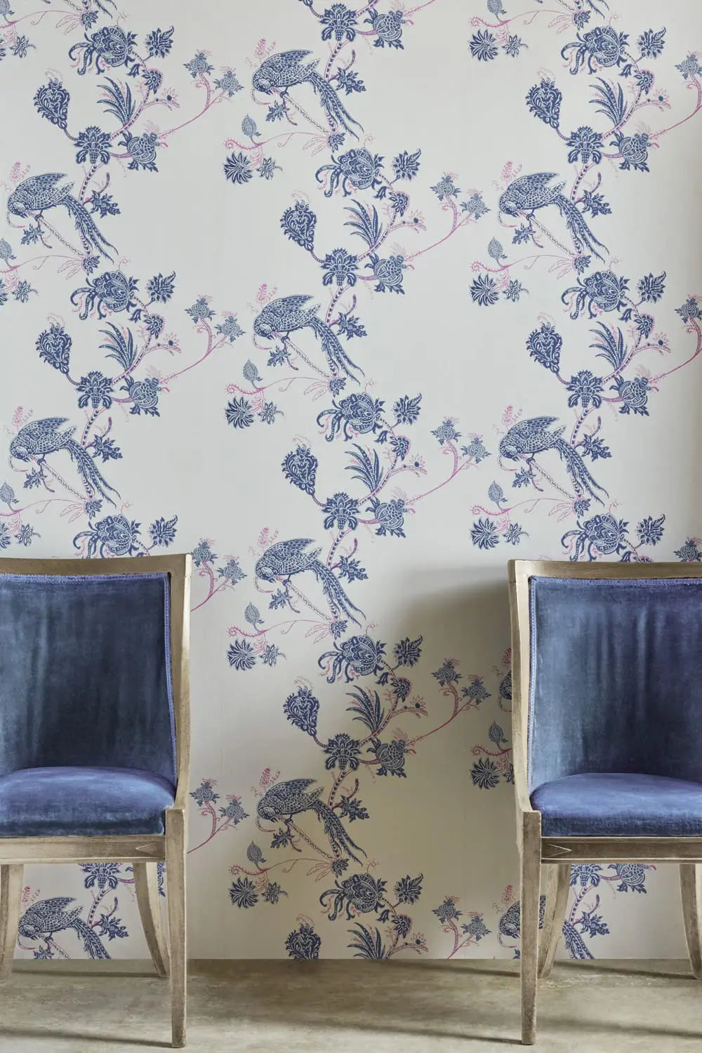 vintage-bird-trail-blue-pink-wallpaper-french-inspired-design-made-in-england
