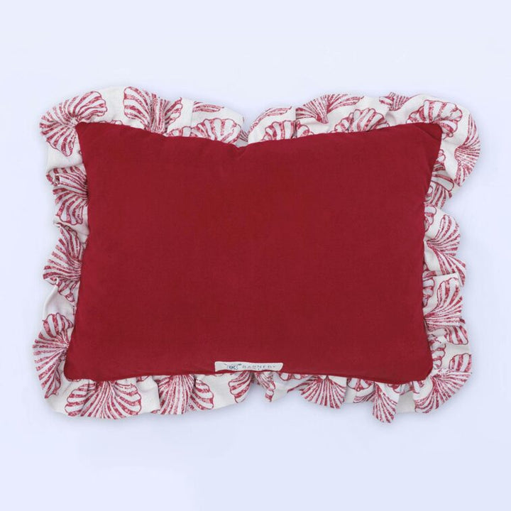 barneby-gates-scallop-shell-cushion-red-velvet-reverse-luxury-designer-home-decor-made-in-england-the-design-yard