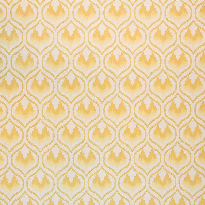 ikat-heart-wallpaper-small-print-mustard-yellow-designer-wallcovering