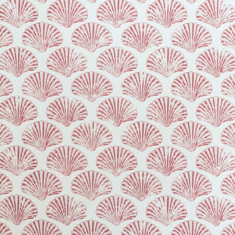 Scallop Shell Wallpaper Red