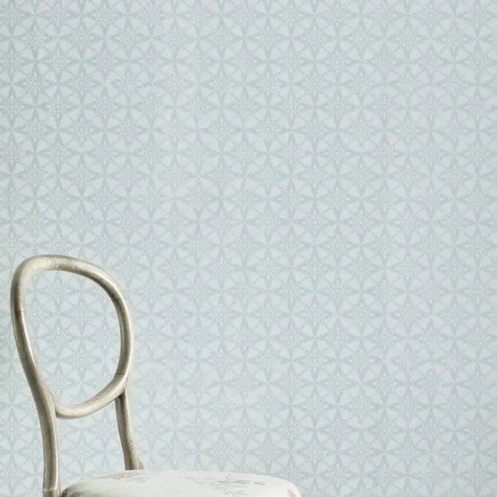barneby-gates-small-repeat-pattern-wallpaper-star-tile-sage-designer-wallcovering-made-in-england