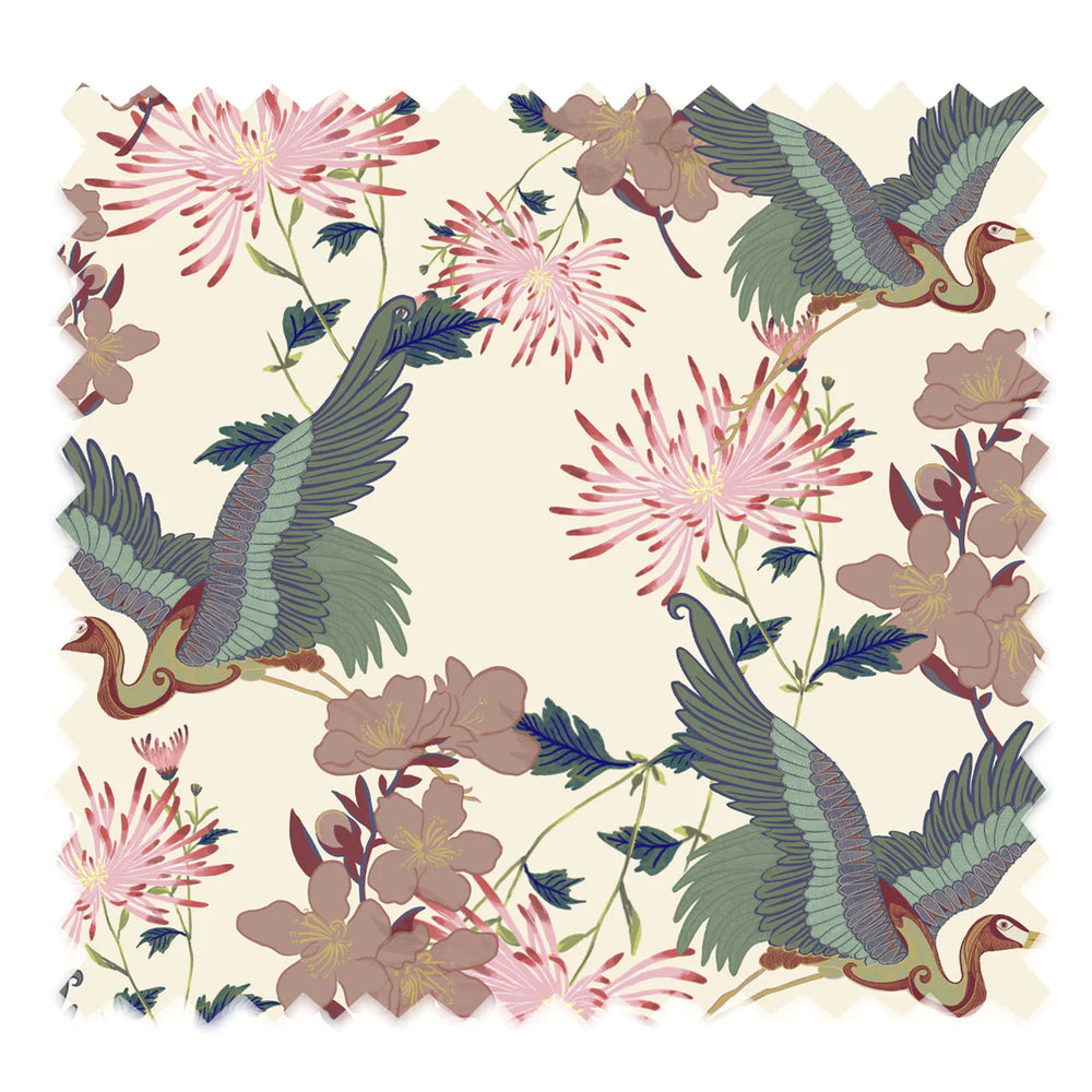 tatie-lou-Blossom -velvet-flying-cranes-flowers-japan-style-ice-cream