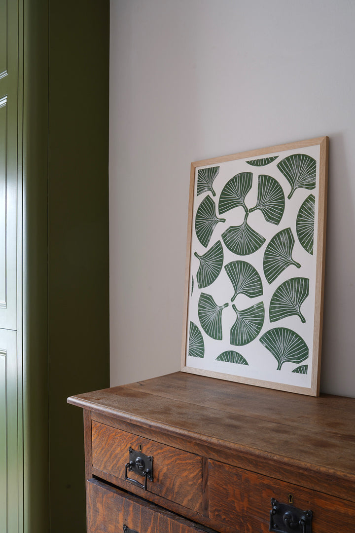 rh-prints-british-artist-ruth-hudson-ginkgo-motif-wall-art-print-fine-art-green