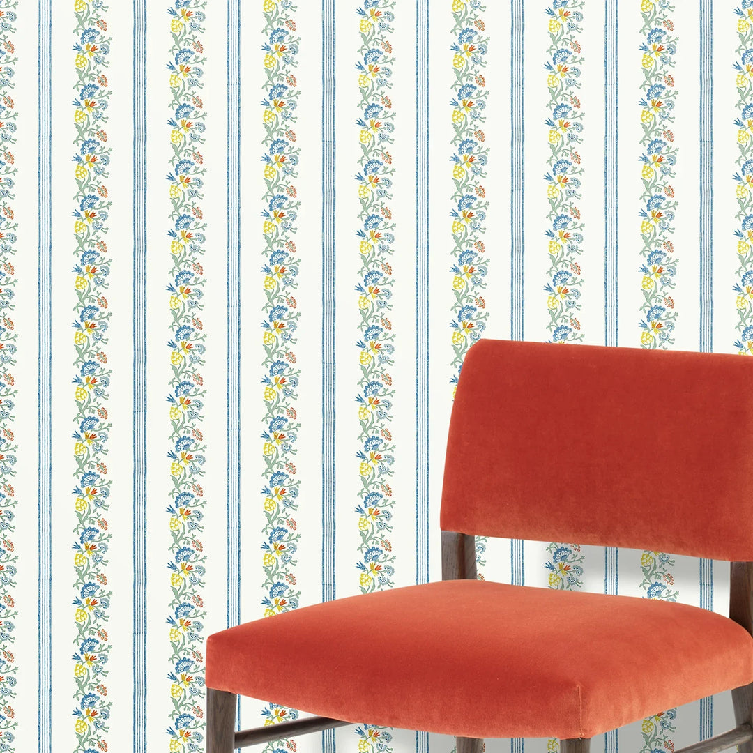 trousseau-wallpaper-citrus-stripe-botanical-floral-ditsy-design