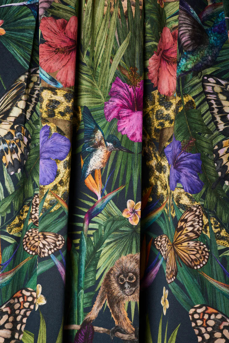 Vivtoria-sanders-designs-exotica-frabric-noir-jungle-print-smooth-velvet-butterflies-tigers-exotic-plants-hand-drawn-pattern