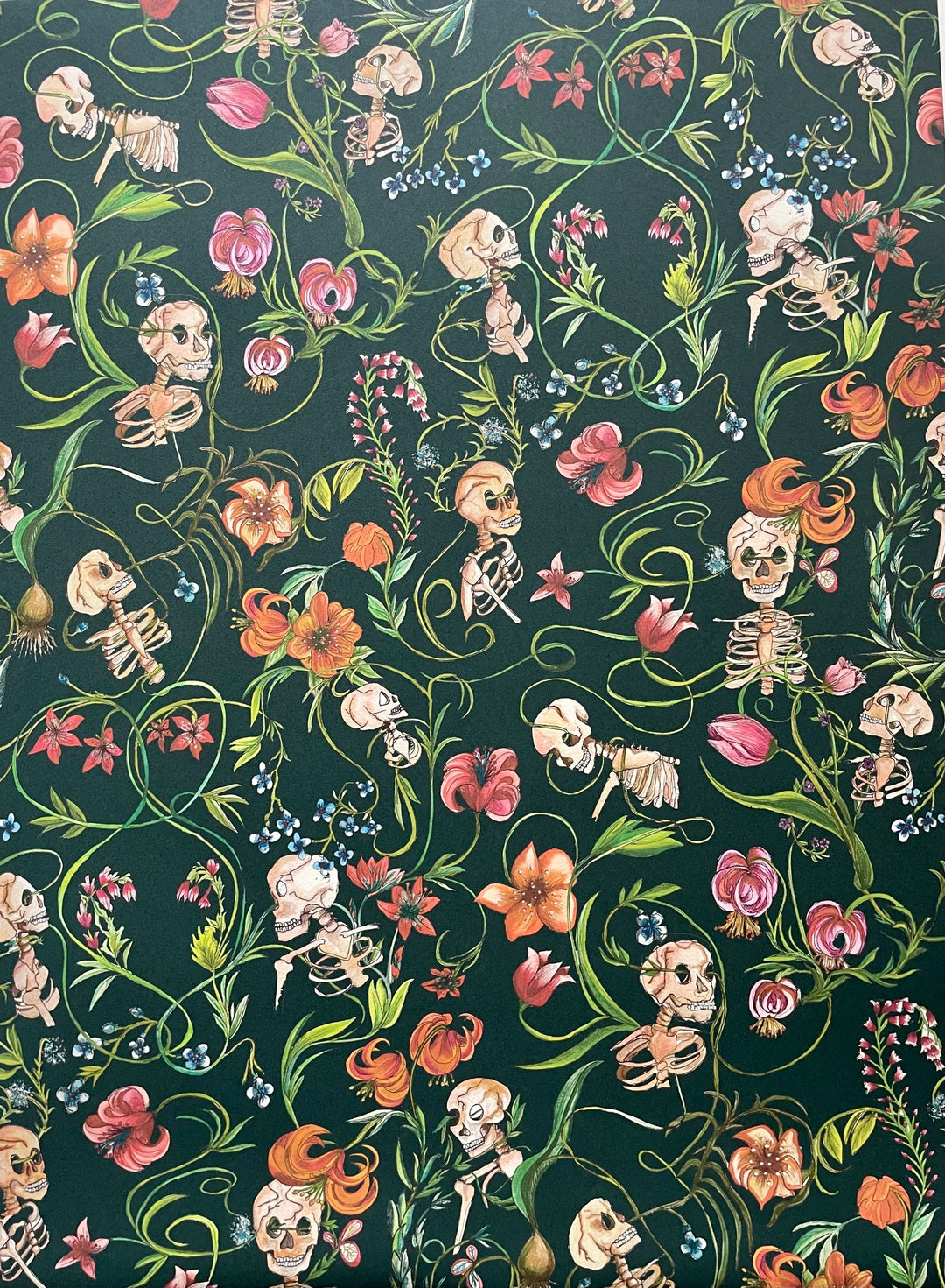 entanglement-wallpaper-skulls-skeletons-floral-vines-wallcovering-jojo-trixie