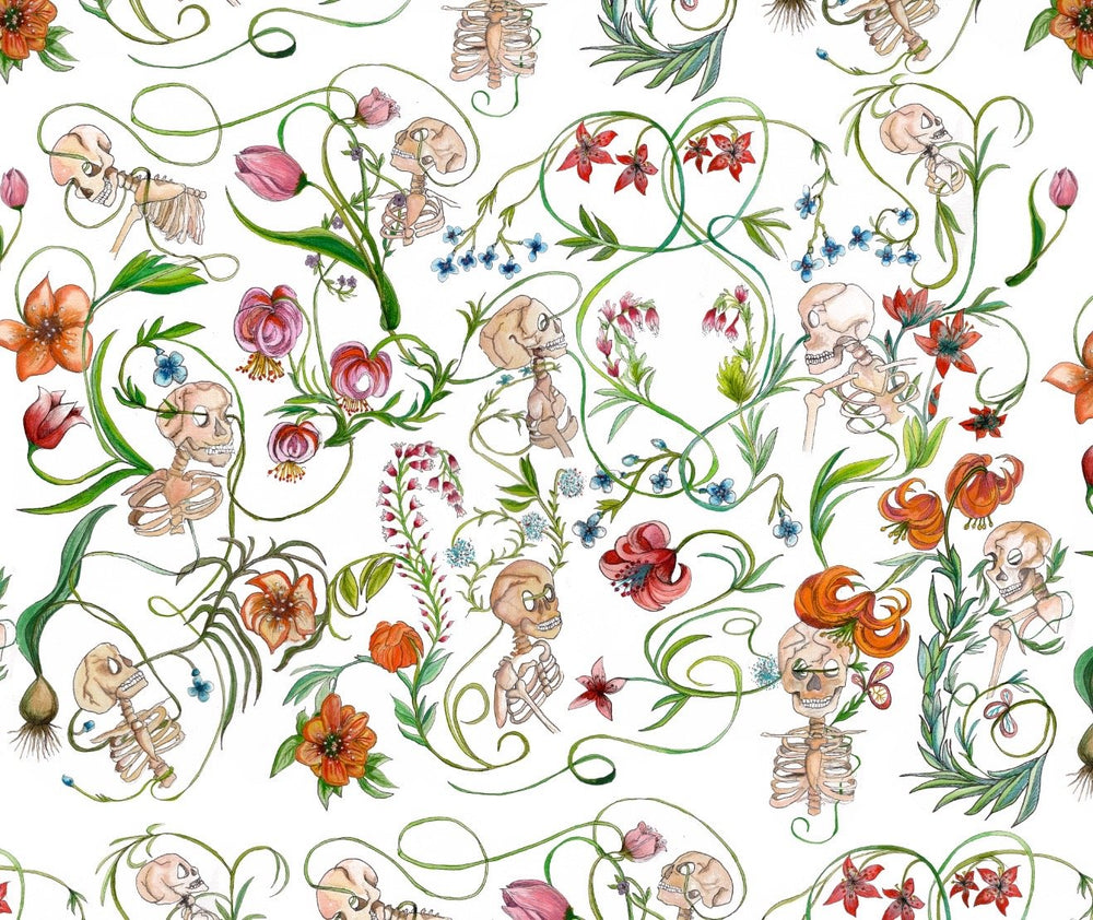 entanglement-wallpaper-skulls-skeletons-floral-vines-wallcovering-jojo-trixie-white