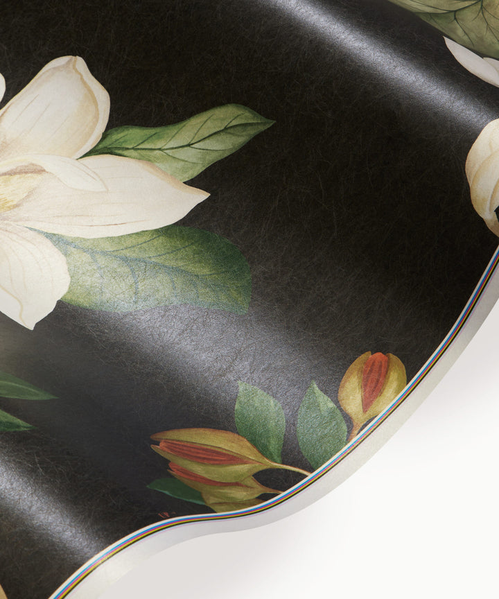 liberty-fabrics-wallpaper-botanical-atlas-collection-magical-plants-wallpaper-jade-black-floral-asian-inspired-design
