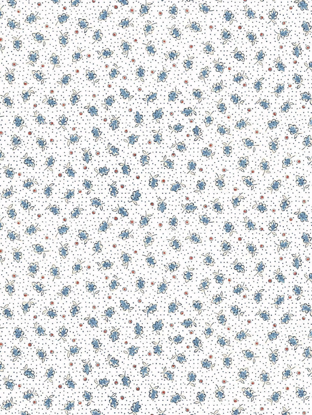 mille-feuilles-wallpaper-white-blue-red-dainty-leaves-dots