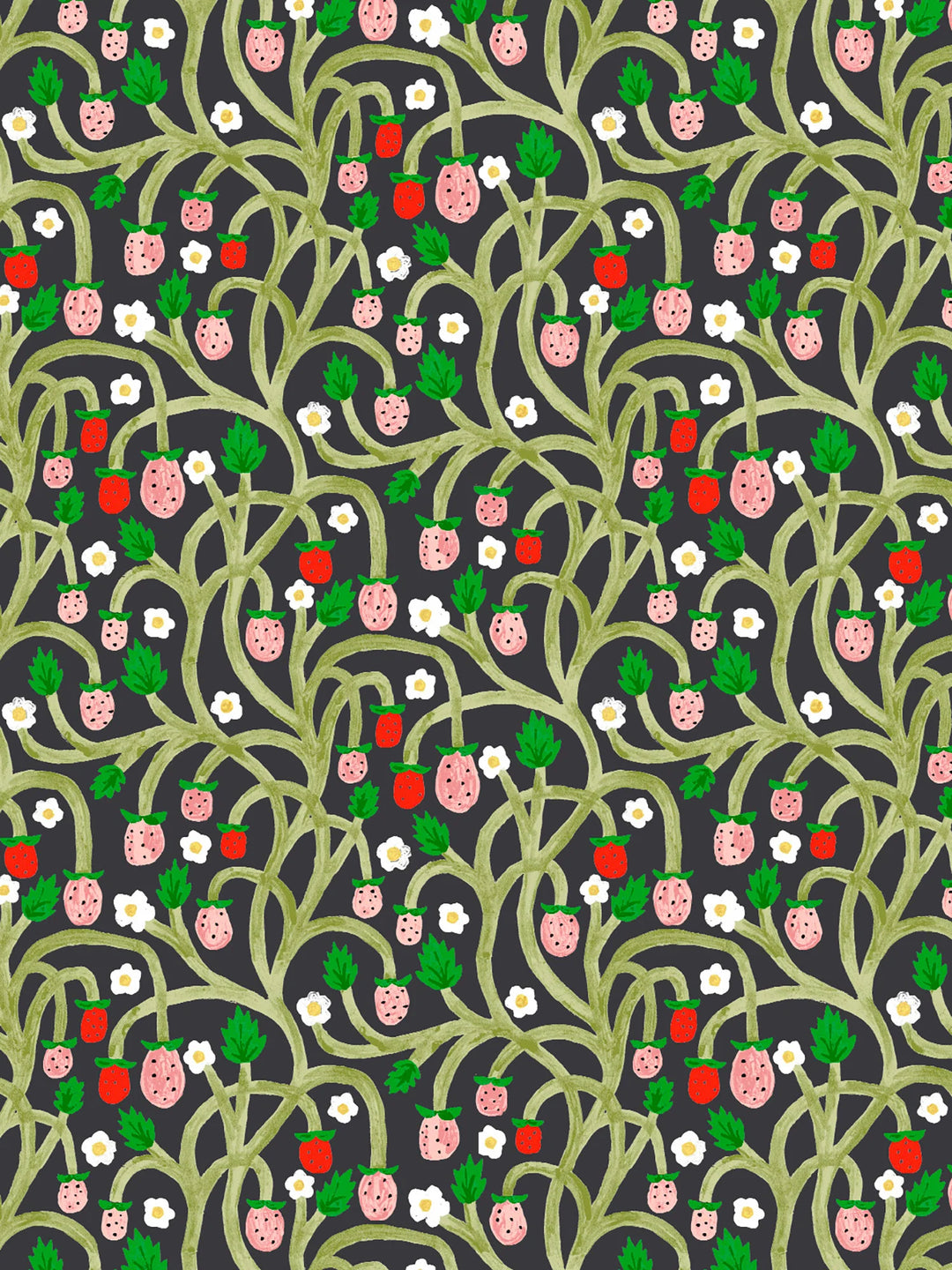 wild-strawberries-wallpaper-midnight-vine