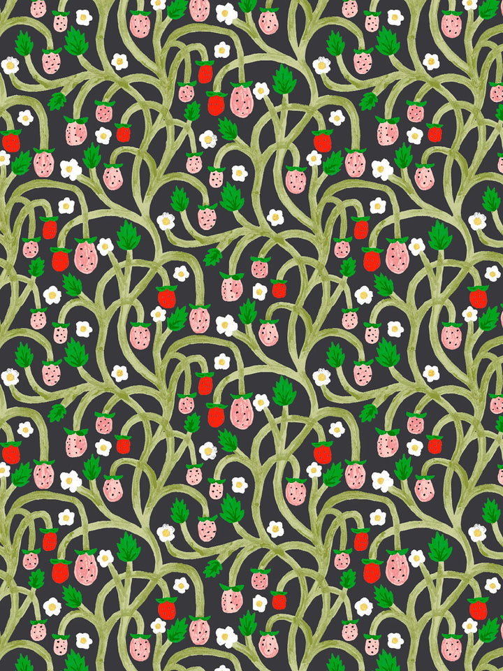 wild-strawberries-wallpaper-midnight-vine