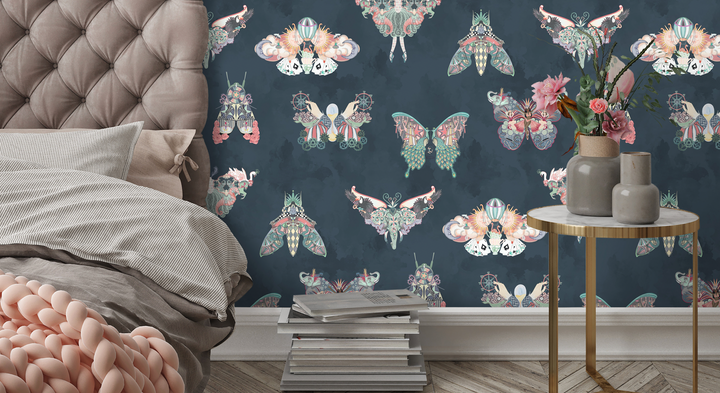 brand-mckenzie-carnval-fever-butterfly-effect-navy-sky-clouds-whimsical-illusional-wallpaper