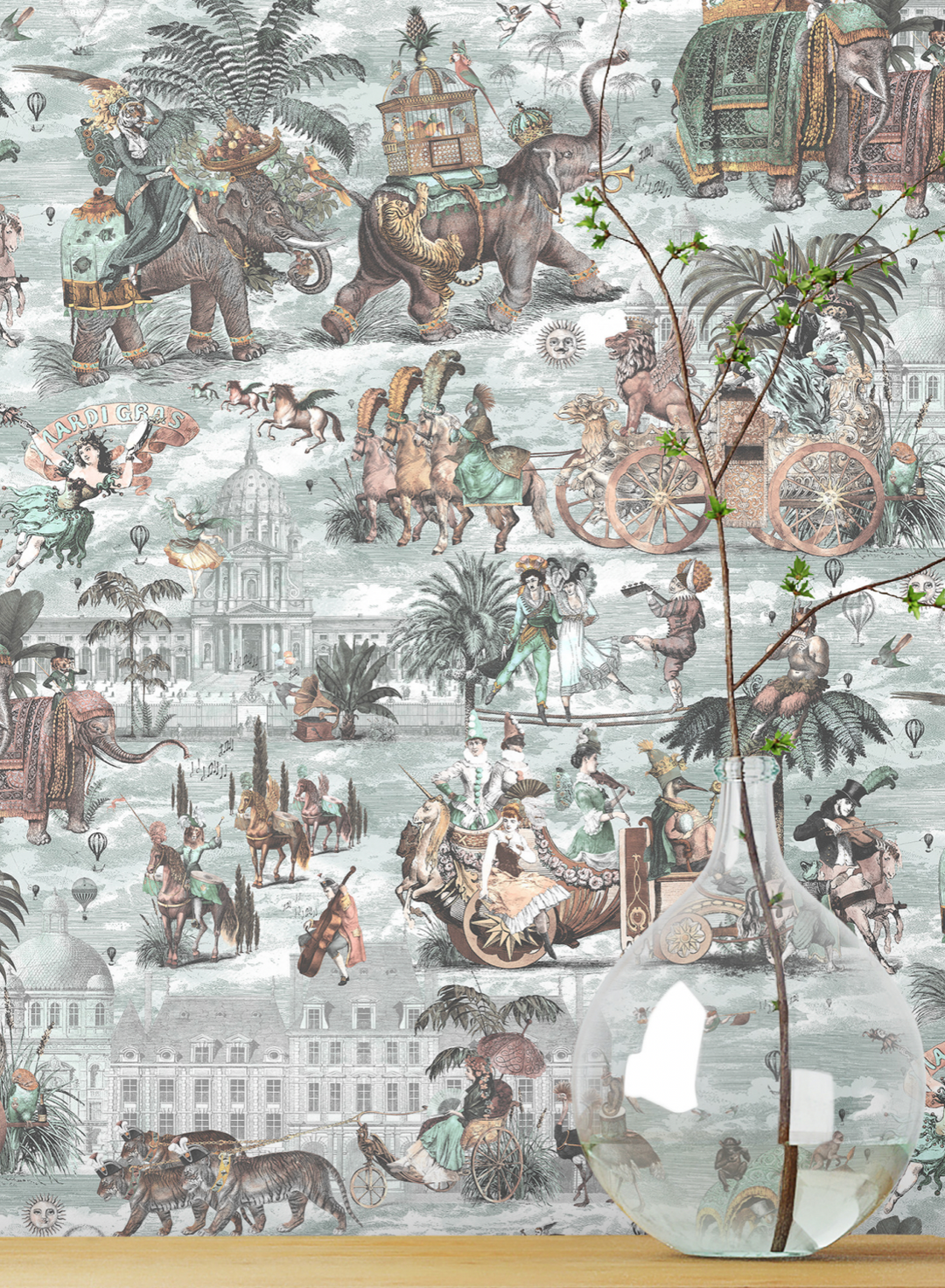 brand-mckenzie-carnival-fever-carnival-march-fiesta-whimsical-classical-wallpaper-wallcovering-seawater-peach