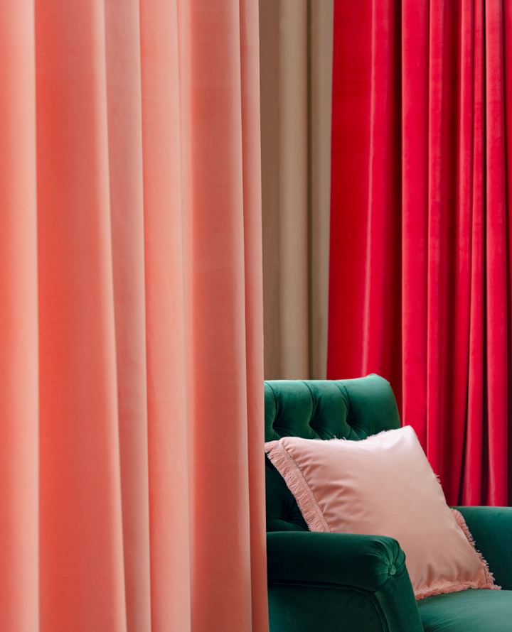 sunrise-ruby-red-cotton-velvet-luxury-designer-fabric-mindthegap-the-design-yard