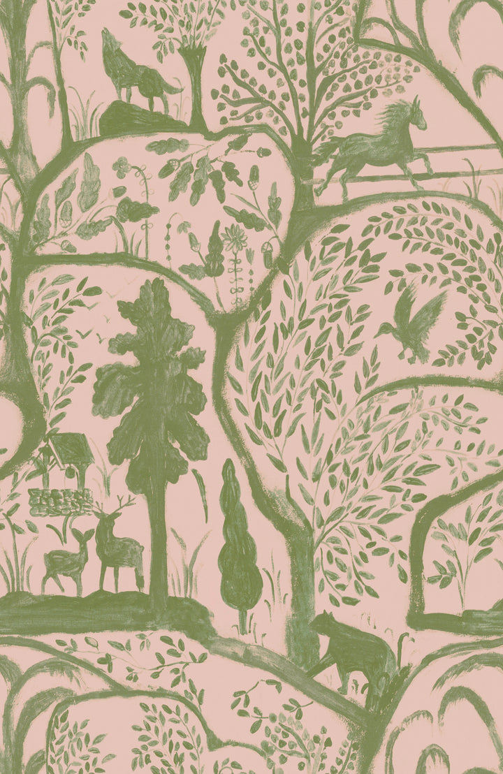 The Enchanted Woodland Dawn Wallpaper