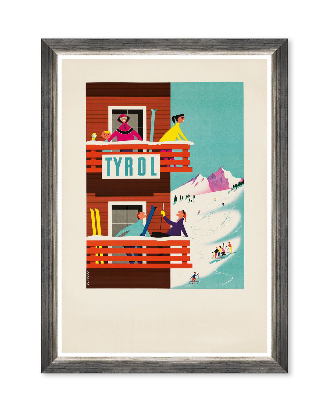 mind-the-gap-tyrol-framed-art-print-vintage-illustration-skiers-holiday