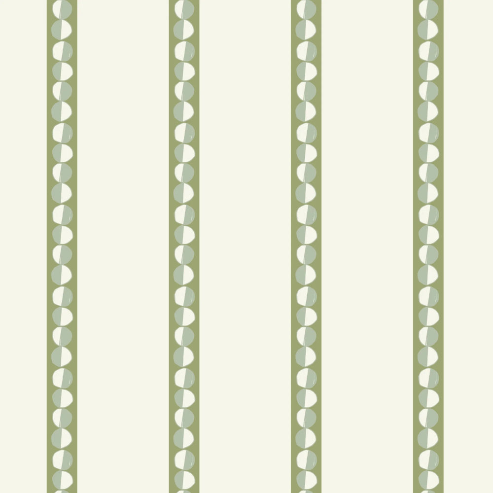 Annika-Reed-Wallpaper-The-Circus-Striped-wallpaper-Big-Top-Green-stripes-white-background-playful-British_wallpaper-designer-range-