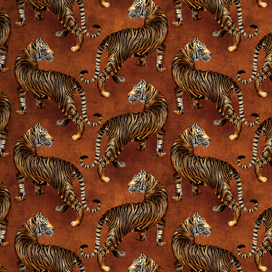 Avalana-design-tigress-wallpaper-hand-painted-female-tigers-repeated-against-copper-watercolour-animal-print-bold-wallpaper-copper
