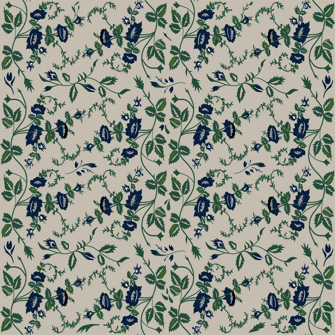 north-nether-trellis-wallpaper-alpine-flowers-colbalt-blue-green-designed-made-britain