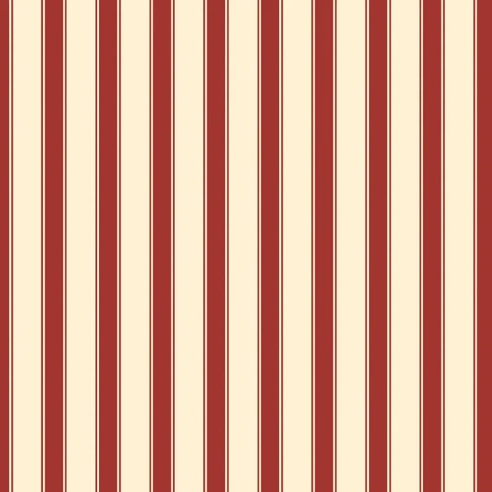 poodle-and-blonde-wallpaper-nanny's-stripe-classic-stripes-vertical-pattern-candy-stripe-pattern-colour-white-combo-poppy-red