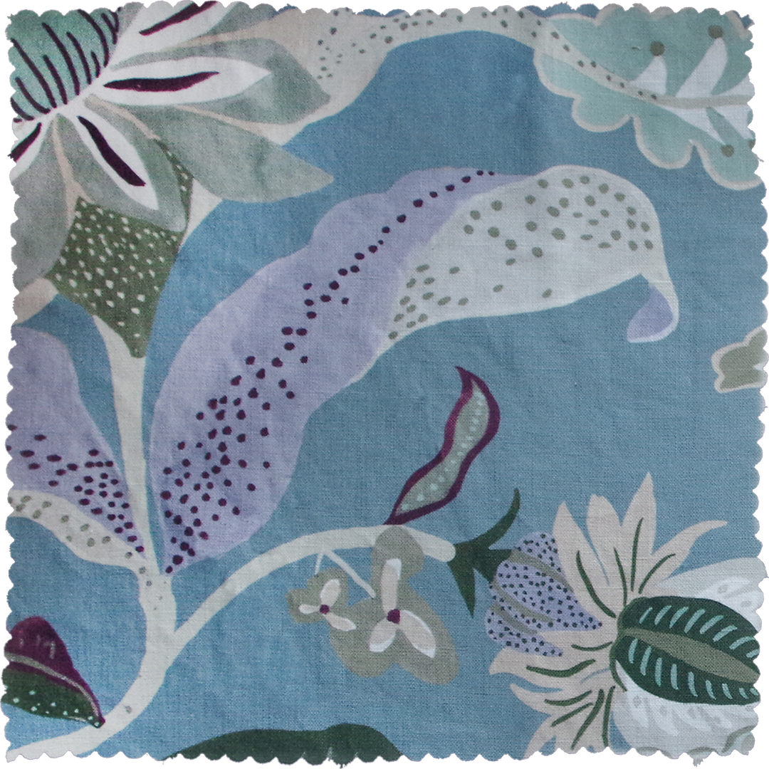 walled-garden-blue-floral-fabric-lowri-studio-british-textile-designer-the-design-yard