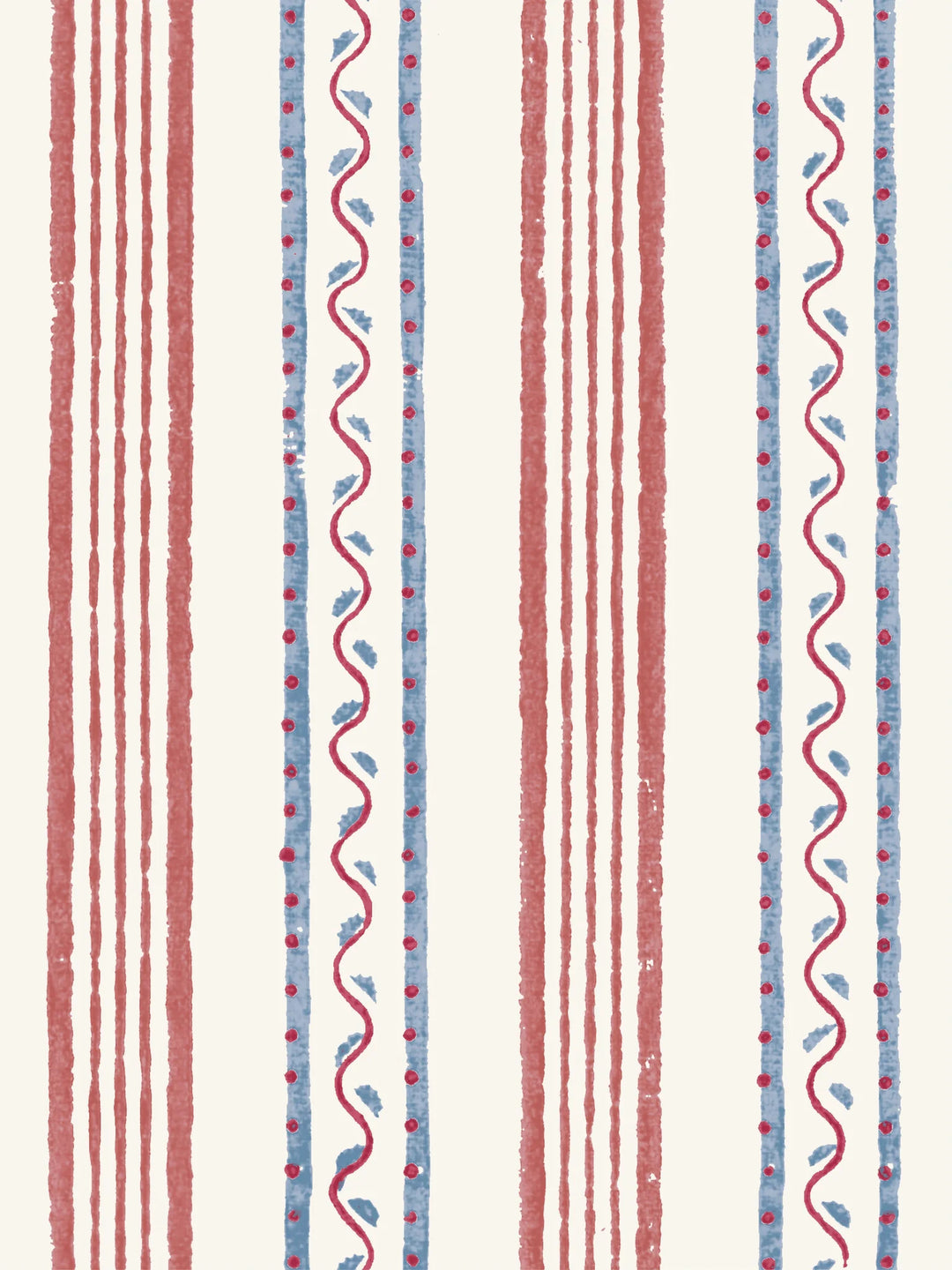 Wiggle Stripe Wallpaper Ruby