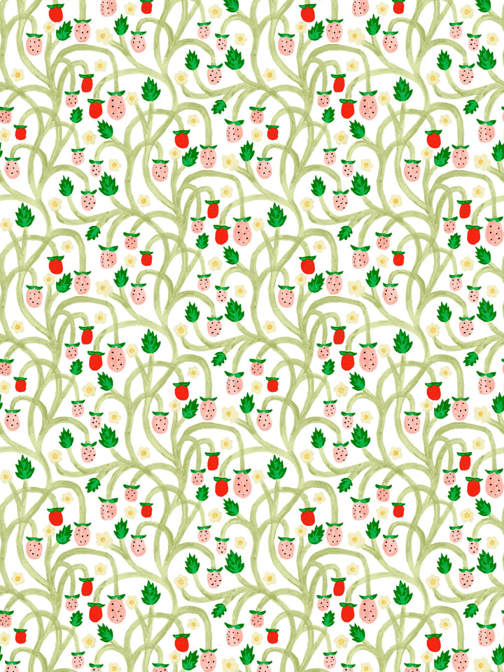 wild-strawberries-wallpaper-cream-vines-dado-atelier