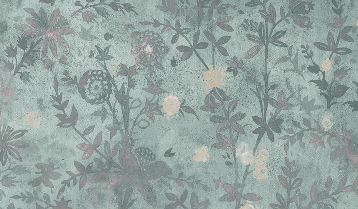 Flora-Roberts-Wallpaper-Hamilton-Weston-Wildflower-Meadow-Indian-Embrroidery-influenced-pattern-wall-mural-decoration-astral-blue