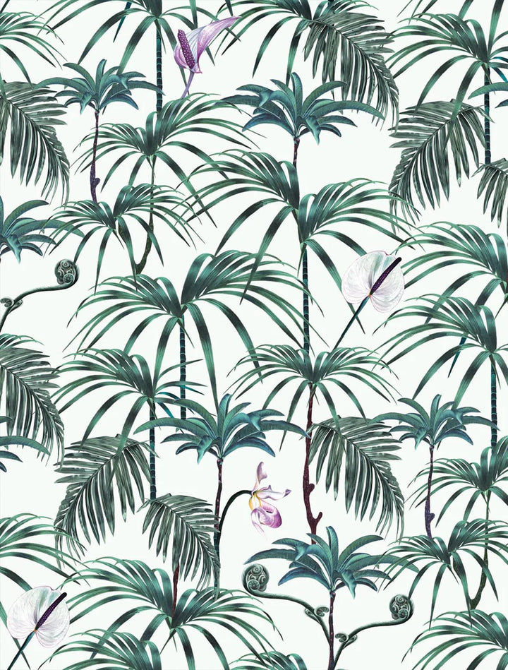 witch-and-watchman-wallpaper-elysian-palms-green-palms-fiddleheads-orchids-retro-styling-palm-print-soft-green-background