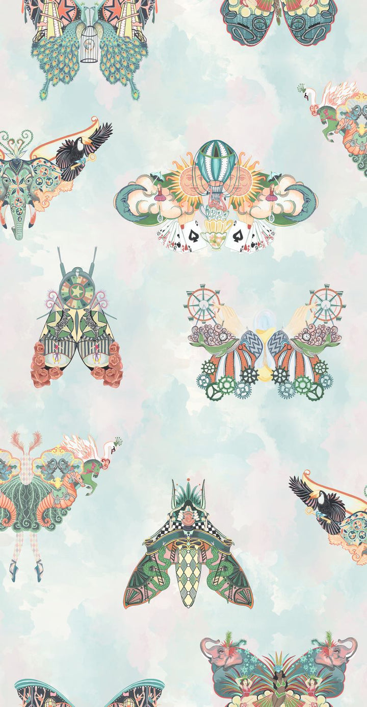 brand-mckenzie-carnval-fever-butterfly-effect-green-multi-sky-clouds-whimsical-illusional-wallpaper