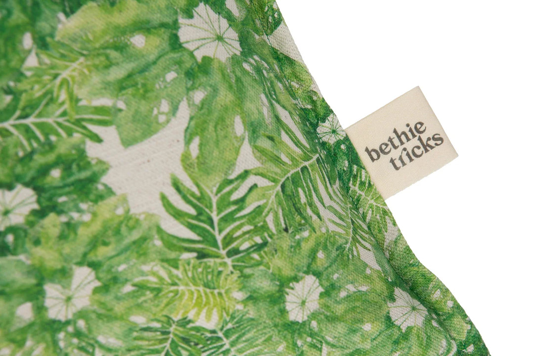 827 × 827px  Bethie-tricks-textiles-junglr-linen-leaf-pattern-soft-green-on-flax-linen-
