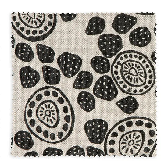 Bethie-tricks-textiles-stems-organic-  forms-black-spots-skin-like-pront-Flax-linen 