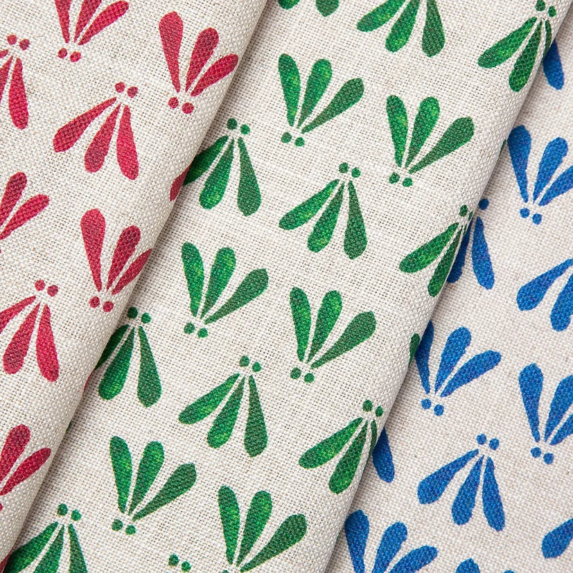 Bethie-Tricks-textiles-wild-garlic-print-folk-style-small-brush-pattern-green-leaf-pattern