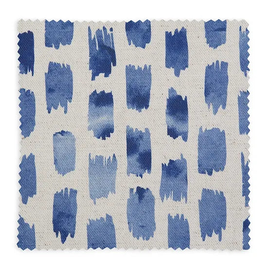 Bethie-tricks-brushstroke-Linen-small-stripes-of-brshstrokes-white-background-Ink-blue