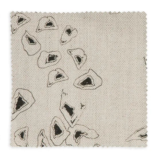 Bethie-tricks-textiles-seeds-organic- forms-black-spots-skin-like-pront-Flax-linen