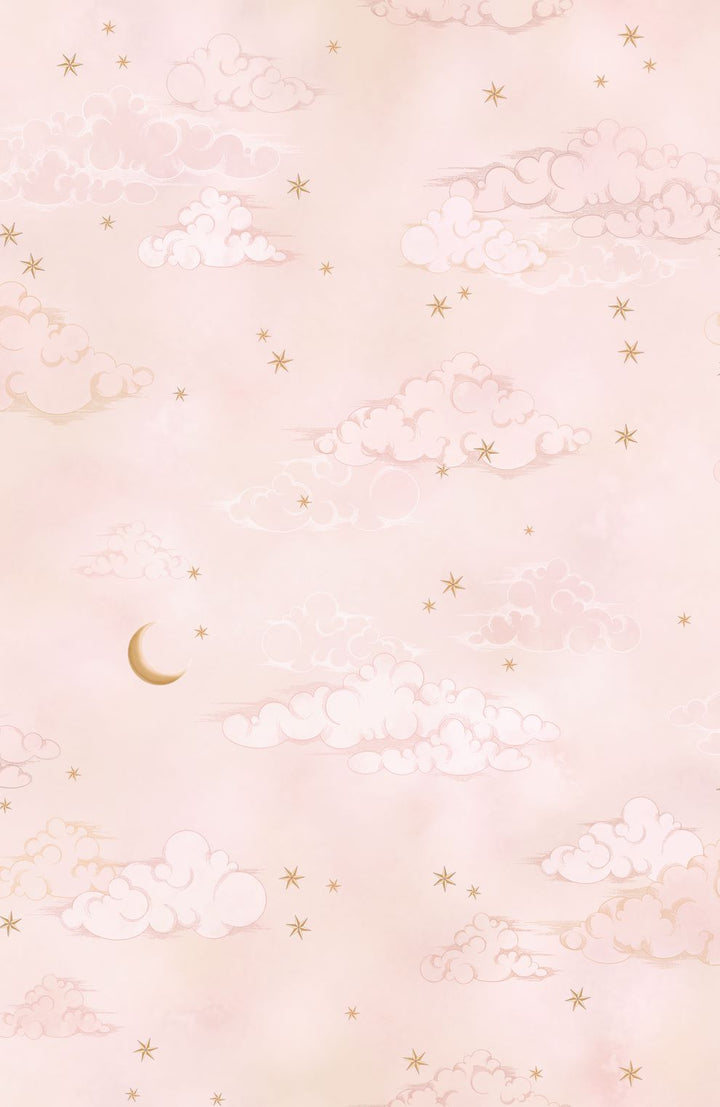 starry-pink-sunset-night-sky-stars-clouds-moon-wallpaper