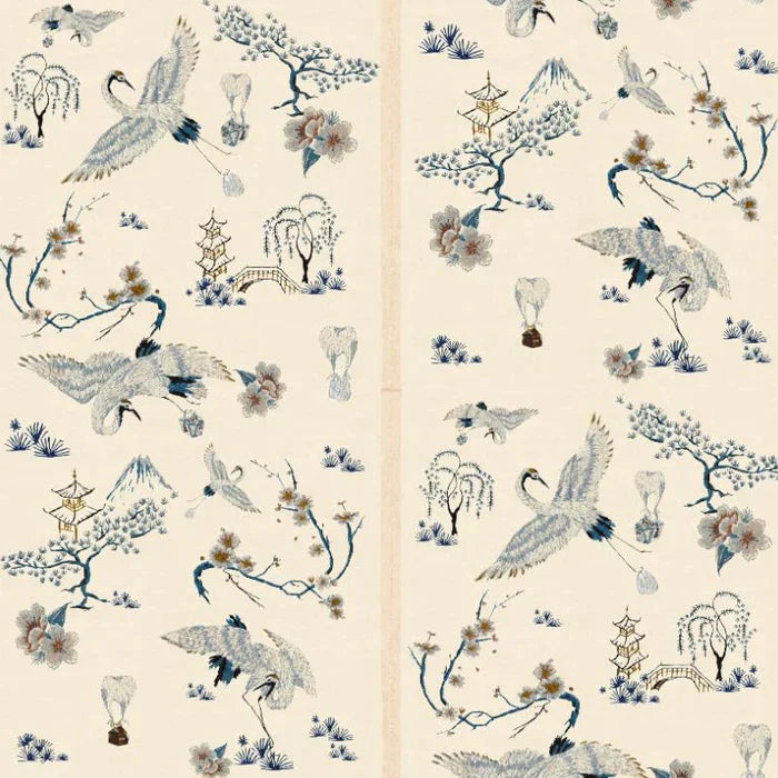 poodle-and-blonde-wallpaper-chinoiserie-style-wallpaper-cheeky-twist-storks-delivering-take-away-food-parcels-vintage-slub-silk-background-hand-embroidery-storks-stripes-digitally-reprinted-design-textile-effect-chinese=classic-wallpaper-ivory-soft-greyl-black-white