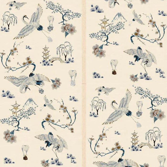 poodle-and-blonde-wallpaper-chinoiserie-style-wallpaper-cheeky-twist-storks-delivering-take-away-food-parcels-vintage-slub-silk-background-hand-embroidery-storks-stripes-digitally-reprinted-design-textile-effect-chinese=classic-wallpaper-ivory-soft-greyl-black-white