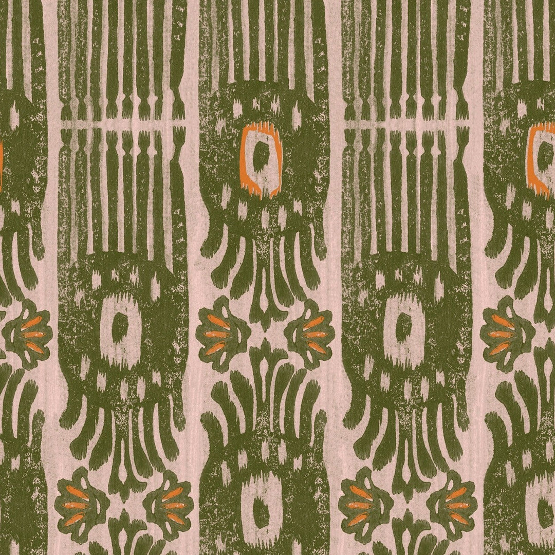 ikat-notting-hill-wallpaper-minnie-kemp-mindthegap-collaboration-green